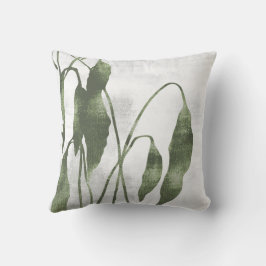 Salie Olijfgroen Botanisch Groen Blad Kussen