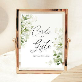 Salie Organische Groene Kaarten & Geschenken Huwel Reclamebord Met Voetstuk