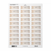 Salie Perzik Botanisch Retouradres Label (Full Sheet)