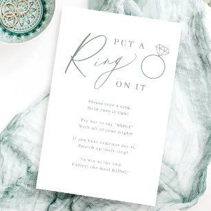 Salie-script 'leg een ring om haar vinger'-bruidsf