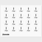Salie Smudge Bescherming Vintage Apotheek Label (Vel)