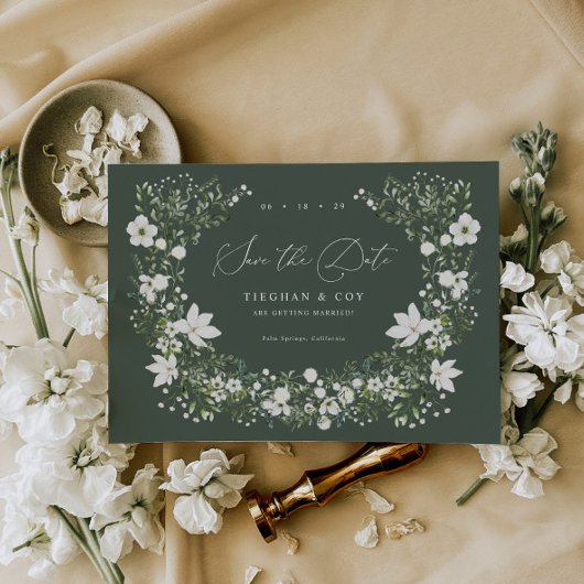 Salie Tuin Save The Date Trouw Aankondiging