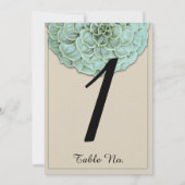 Salie Vetplant Trouwtafel Nummer Kaart (Achterkant)