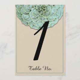 Salie Vetplant Trouwtafel Nummer Kaart