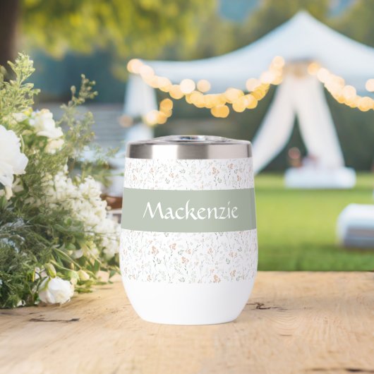 Salie Waterverf Wilde Bloem Florale Aangepaste Naa (Bruiloft (Gedraaid)  )