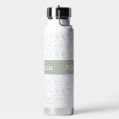 Salie Waterverf Wilde Bloem Florale Aangepaste Naa Waterfles (Links)