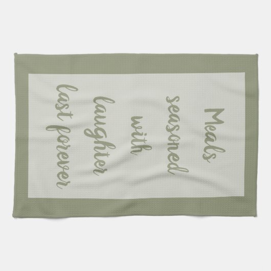 Salie - Wit Theedoek (Horizontaal)