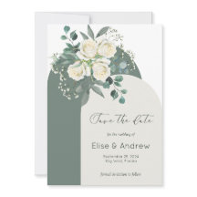 Salie & Witte Rozen Boog Frame Save-the-Date 