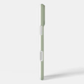 Saliegroene en witte monogramstrepen Case-Mate iPhone case (Achterkant / Rechts)