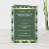 Saliegroene Geplooide Patroon QR Code Moslim Bruil (Achterkant)