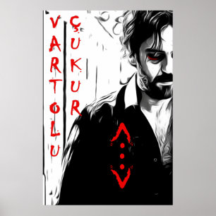 Salih koçovali/çukur/B&W Poster