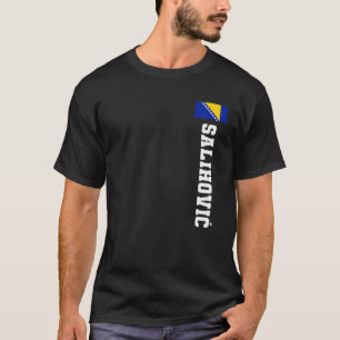 Salihovic Bosnia vlag Achternaam munt van wapenemb T-shirt