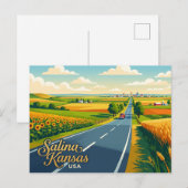 Salina, Kansas VS Briefkaart (Voorkant / Achterkant)
