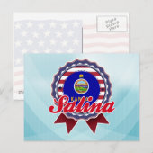 Salina, KS Briefkaart (Voorkant / Achterkant)