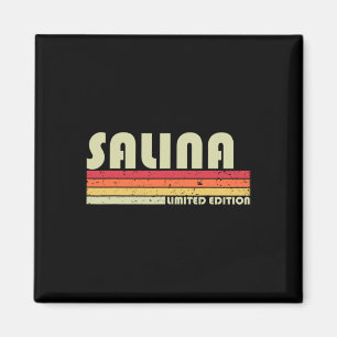 Salina Naam Persoonlijke Retro Vintage 80s 90s Geb Magneet