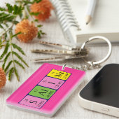 Salina periodieke lijstnaam - het sleutelwoord sleutelhanger (Voorkant Rechts)