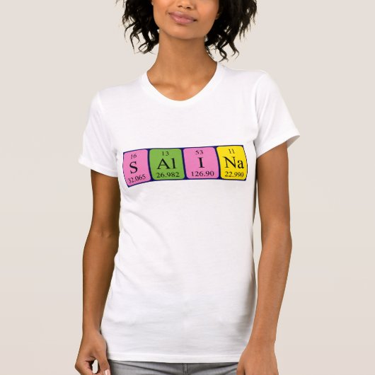 Salina periodieke shirt van de handelsnaam (Voorkant)