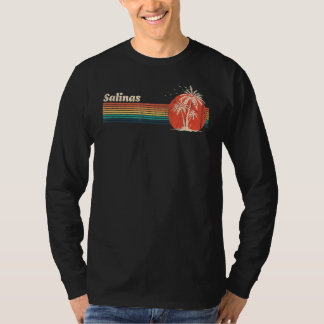 Salina  Zonsondergang 80s Palmbomen Retro Vacatio T-shirt