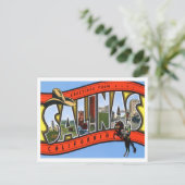 Salinas, California  Big Letters Briefkaart (Staand voorkant)