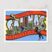 Salinas, California Big Letters Briefkaart (Voorkant)