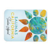 Salinas California Sunshine Travel Magneet (Horizontaal)