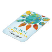 Salinas California Sunshine Travel Magneet (Linkerzijde)