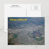Salinas, Californië Aerial Uitzicht Briefkaart (Voorkant / Achterkant)
