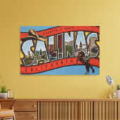 Salinas, Californië - Grote Letter-scènes - Rode Canvas Afdruk (Insitu (Woonkamer))