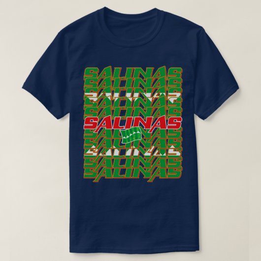 Salinas Cascade tekst 2 T-shirt (Design voorkant)