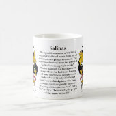 Salinas, de Oorsprong, de Betekenis en de Crest-Mo Koffiemok (Center)