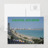 SALINAS, ECUADOR BRIEFKAART (Voorkant / Achterkant)