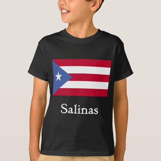 Salinas Puerto Ricaanse vlag T-shirt (Voorkant)