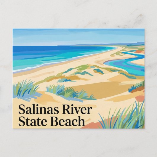 Salinas River State Beach Californië Briefkaart (Voorkant)