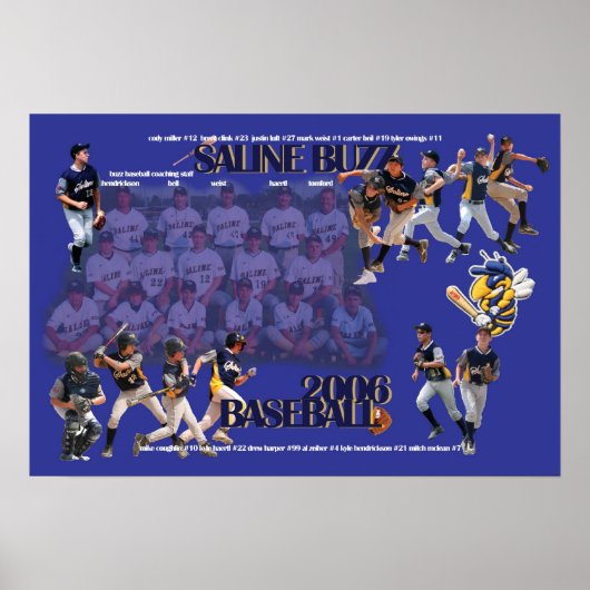 Saline Buzz Baseball 2006 Poster (Voorkant)