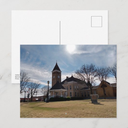 Saline County Courthouse, Benton, Arkansas Briefkaart (Voorkant / Achterkant)