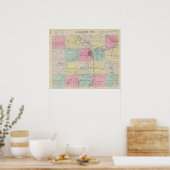 Saline County, Kansas Poster (Keuken)