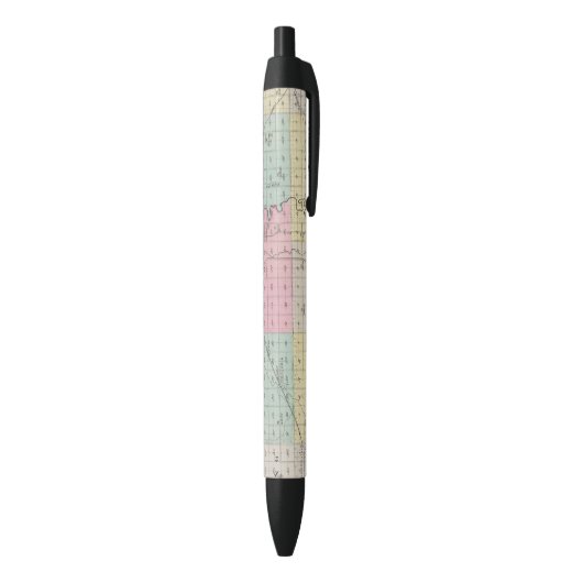 Saline County, Kansas Zwarte Inkt Pen (Achterkant (Verticaal))