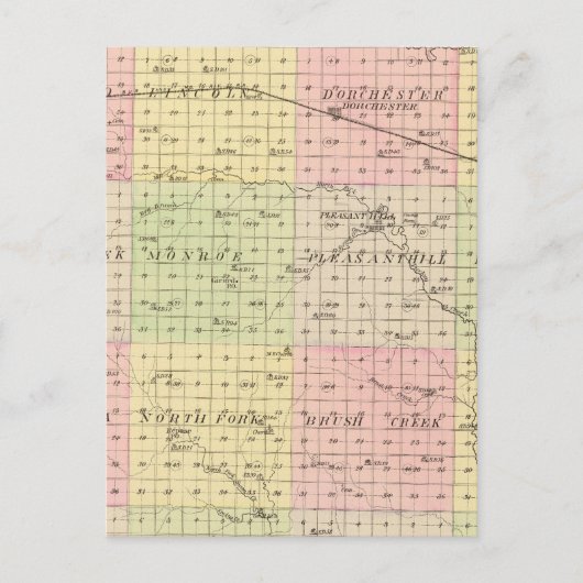 Saline County, Nebraska Briefkaart (Voorkant)