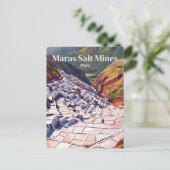 Salineras de Maras Peru Briefkaart (Staand voorkant)