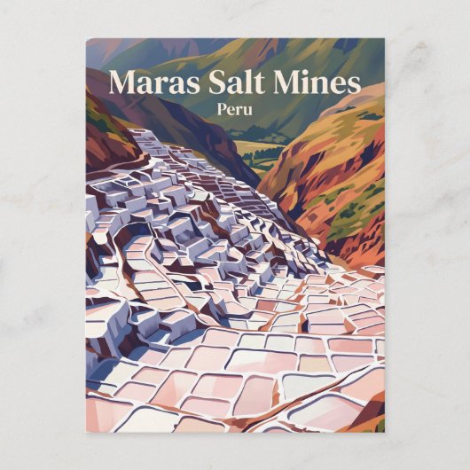 Salineras de Maras Peru Briefkaart (Voorkant)