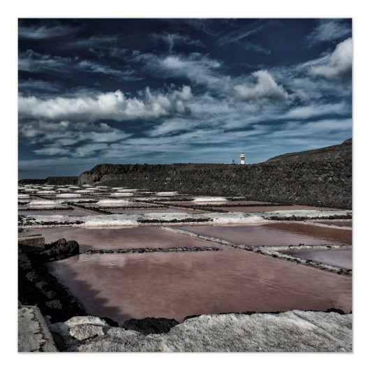 Salines in La Palma Perfect Poster (Voorkant)