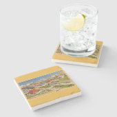 Salisbury Beach  Briefkaart Stenen Onderzetter (Zijkant)