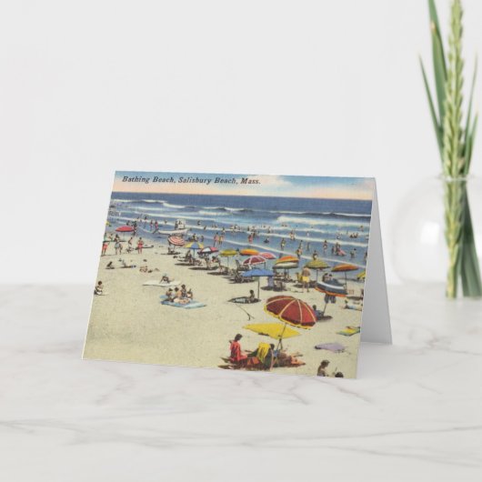Salisbury Beach, MA -  zomerscène Kaart (Voorkant)