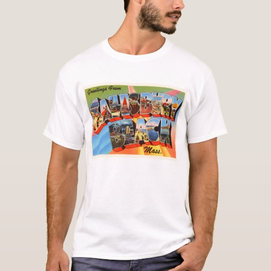 Salisbury Beach Massachusetts MA Travel Souvenir T-shirt (Voorkant)