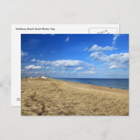 Salisbury Beach Quiet Winter Day Briefkaart (Voorkant / Achterkant)
