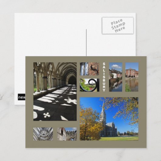 Salisbury briefkaart (Voorkant / Achterkant)