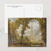 Salisbury Cathedraal door John Constable Briefkaar Briefkaart (Voorkant / Achterkant)