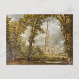 Salisbury Cathedraal door John Constable Briefkaar Briefkaart
