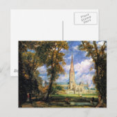 Salisbury Cathedraal van de bisschop Briefkaart (Voorkant / Achterkant)
