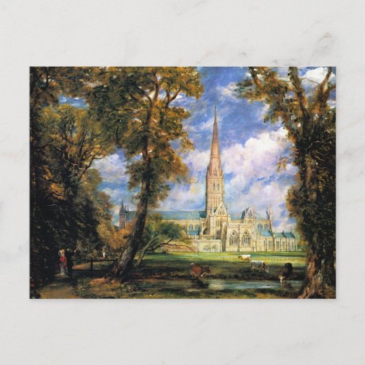 Salisbury Cathedraal van de bisschop Briefkaart (Voorkant)